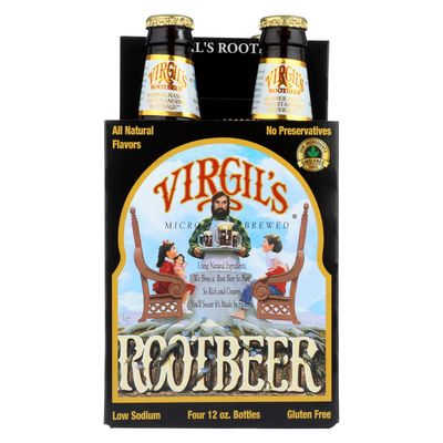 Virgils Soda Root Beer 4pk