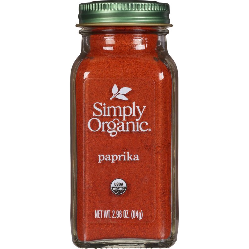 Simply Organic, Paprika Ground Certified Organic, 2.96 Ounce Container
