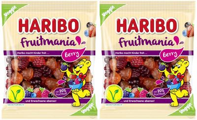 Haribo Fruitmania Berry Vegan Gummy Candy 2-Pack (2 x 160g)