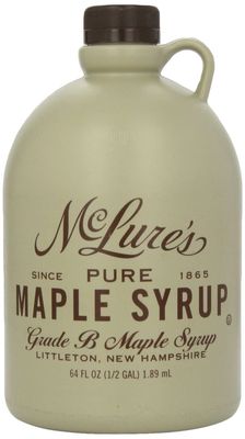 McLures Pure Grade A Very Dark New England Maple Syrup 64 Fl Oz
