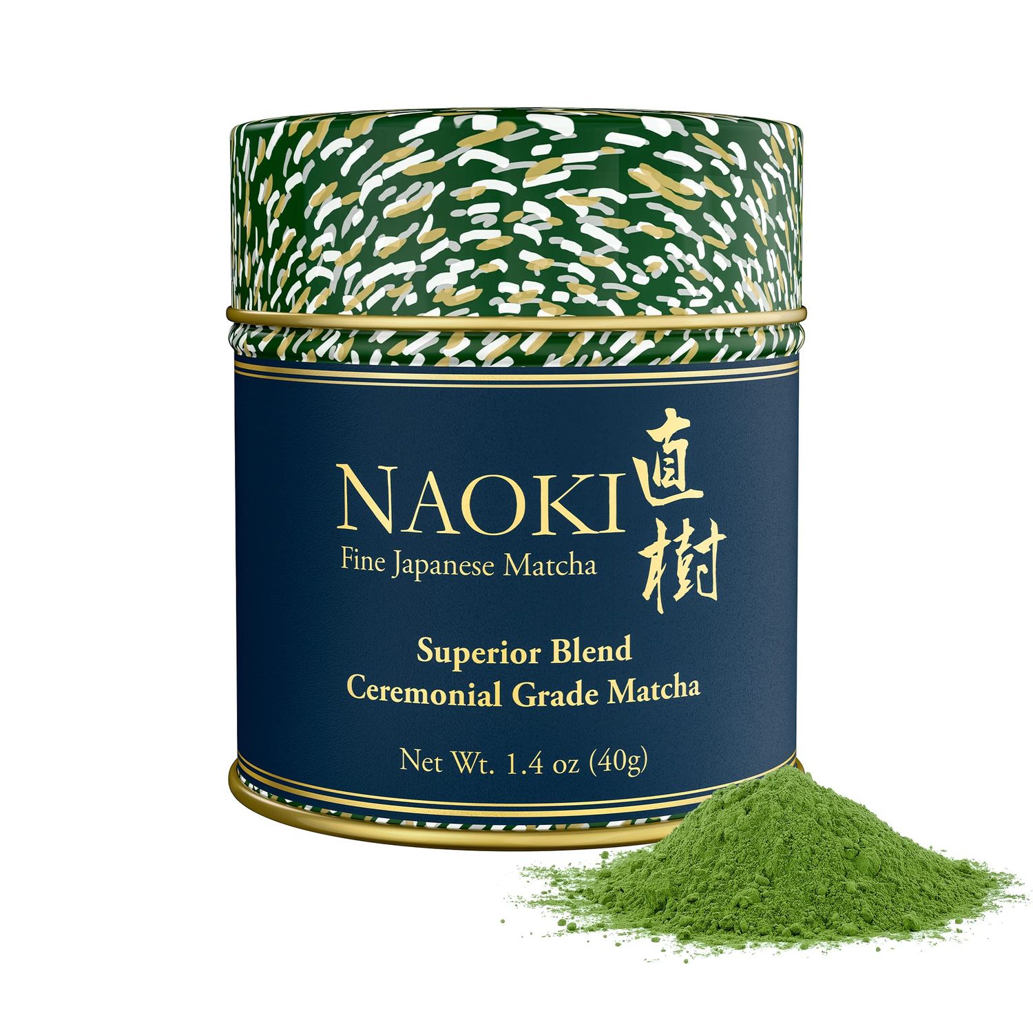 Naoki Matcha Superior Ceremonial Blend - Authentic Japanese First Harvest Ceremonial Grade Matcha Green Tea Powder from Uji, Kyoto (40g / 1.4oz)