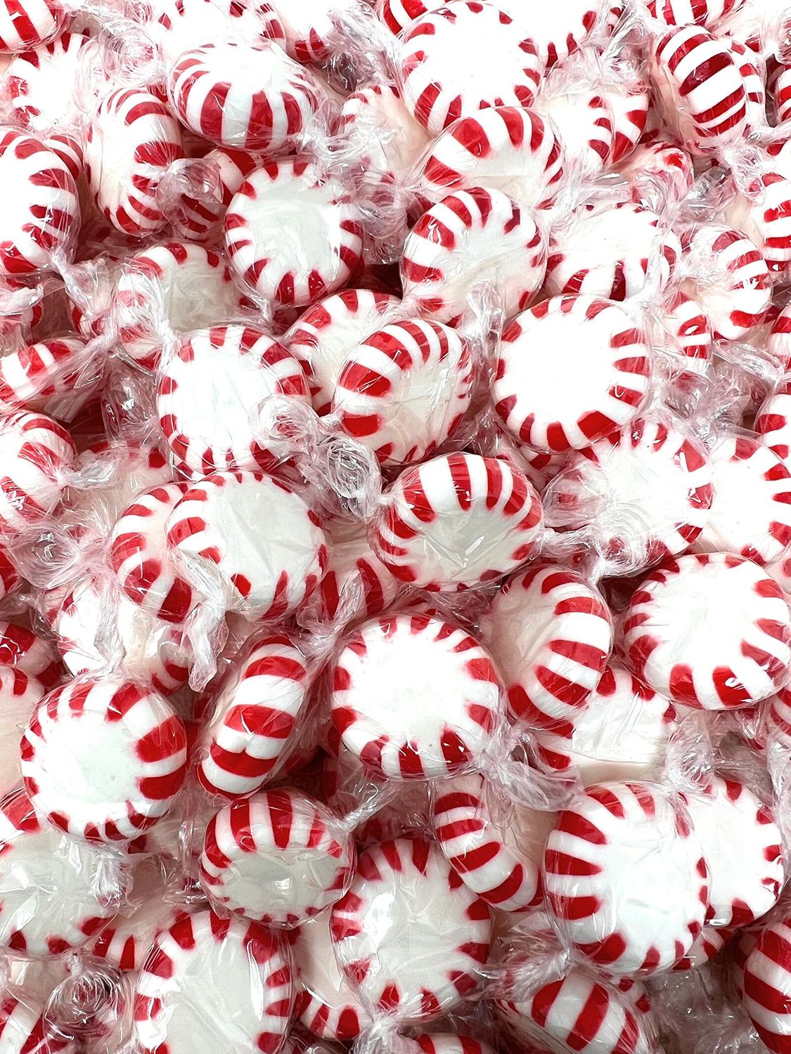 American Old Fashioned Peppermint Starlights Mints Hard Candy Discs Individually Wrapped Bulk 3 Lb&#39;s 200+ pcs (48-Oz)