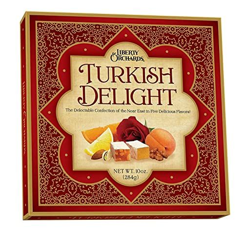 Liberty Orchards, Turkish Delight - Premium Chewy Gourmet Vegan Candy 10 Oz.