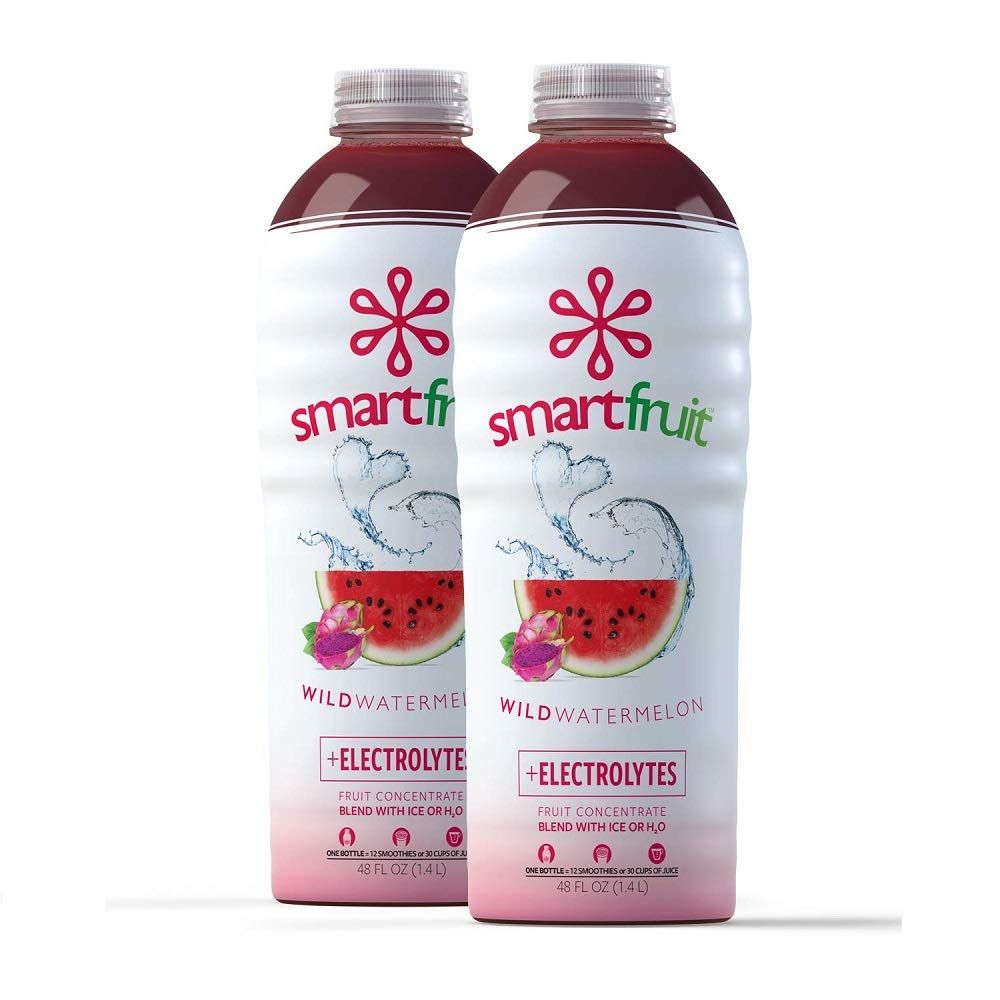 Smartfruit Wild Watermelon + Electrolytes, 100% Real Fruit Pure, Non-GMO, No Additives, Vegan - 48 Fl. Oz - 2 Pack