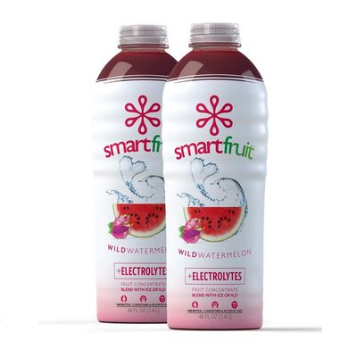 Smartfruit Wild Watermelon + Electrolytes, 100% Real Fruit Pure, Non-GMO, No Additives, Vegan - 48 Fl. Oz - 2 Pack