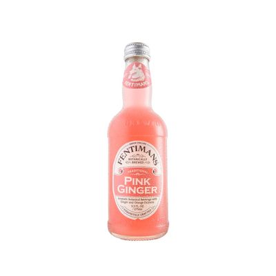 Fentimans Sparkling Pink Ginger Drink - Ginger Beer Non Alcoholic, Ginger Ale, Natural Craft Soda, Mixer, No Artificial Sweeteners or Preservatives, Botanically Brewed - 9.3 Fl Oz (Pack of 4)