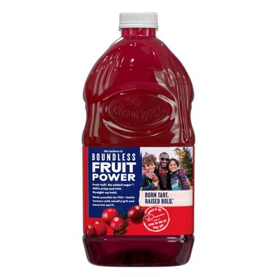 Ocean Spray 100% Juice, Cranberry, 64 Fl Oz Bottle (Pack of 8)