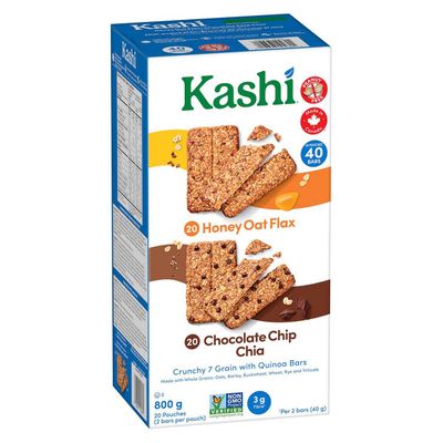 KASHI Seven Grain with Quinoa Bars, 40 Count