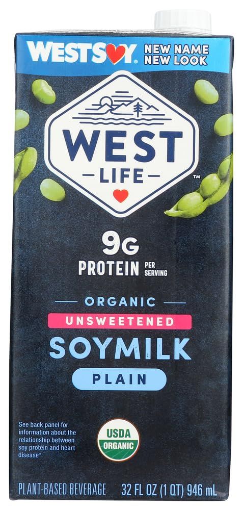 Westsoy Organic Unsweetened Soymilk Original -- 32 fl oz - 2 pc