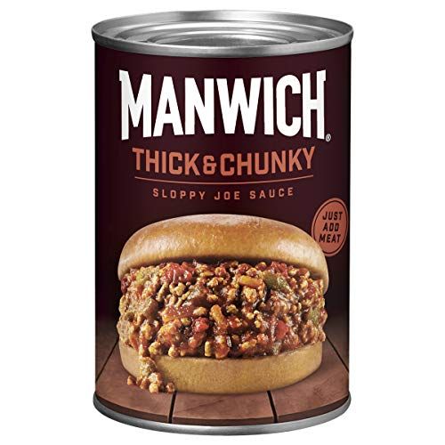 Manwich Sloppy Joe Sauce, Thick and Chunky, Canned Sauce, 15.5 oz