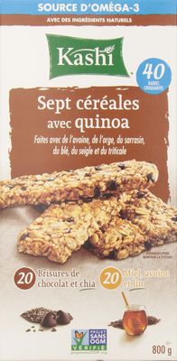 KASHI Seven Grain with Quinoa Bars, 40 Count
