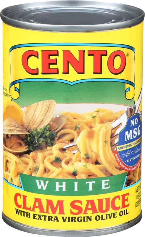 Cento white clam sauce with extra virgin olive oil, 10.5 Ounce.