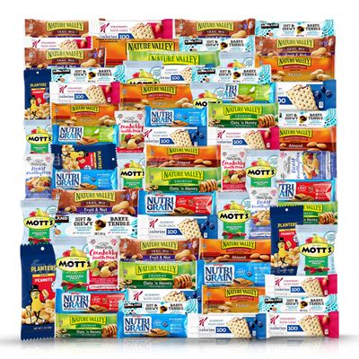 Healthy Snacks Care Package 67 Count Premium Healthy Mixed Snack Box  Snacks Gift Variety Pack  Great for Home Lunches Work Grab and Go Office Meetings  Breakfast Bars Bulk Granola Bars Snacks