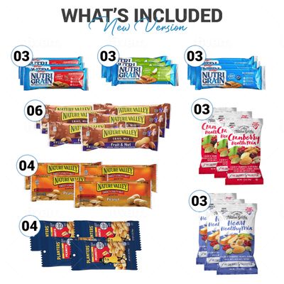 Healthy Snacks Care Package 67 Count Premium Healthy Mixed Snack Box Snacks Gift Variety Pack Great for Home Lunches Work Grab and Go Office Meetings Breakfast Bars Bulk Granola Bars Snacks