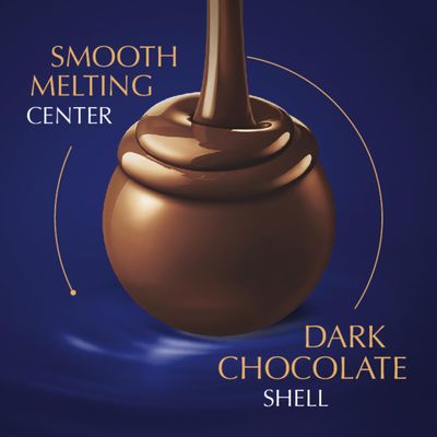 Lindt LINDOR Dark Chocolate Truffles, Dark Chocolate Candy with Smooth, Melting Truffle Center, Great for Gift Giving, 5.1 oz. Bag (6 Pack)