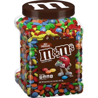 M&amp;M&#39;s Milk Chocolate Candies 3Lb 14oz Jar Limited