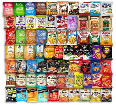 Mix Chips, Popcorn, and Snack Mix Assorted Packs | 20 Packs out of 50 Flavors | Niro Assortment