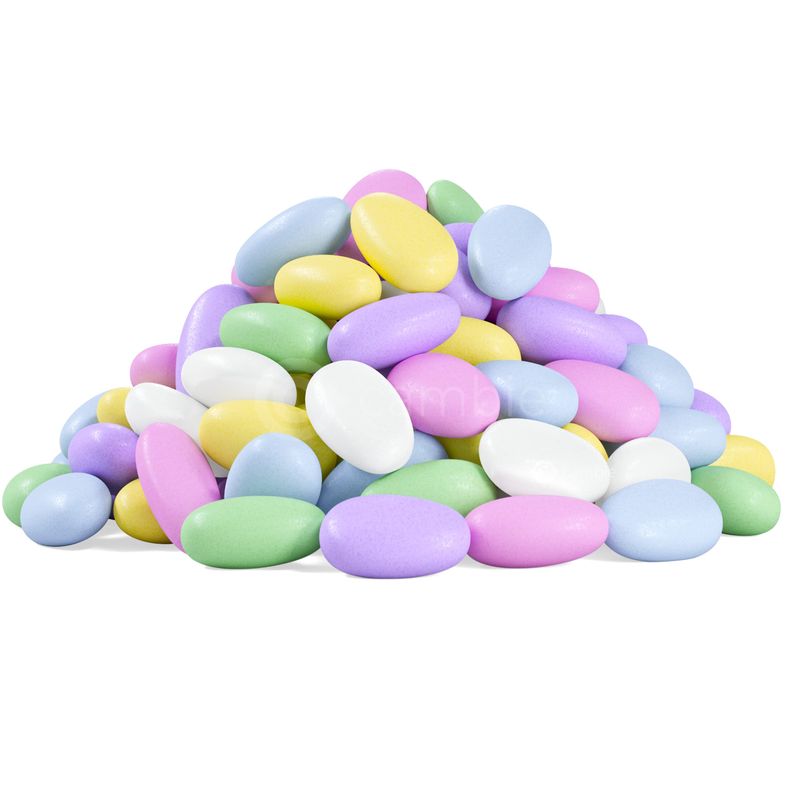 Cambie Jordan Almonds | Pastel Candy Almonds in Assorted Colors | Premium Roasted Almonds with a Sweet Sugar Coating | For Weddings, Parties and Holidays (1 lb)