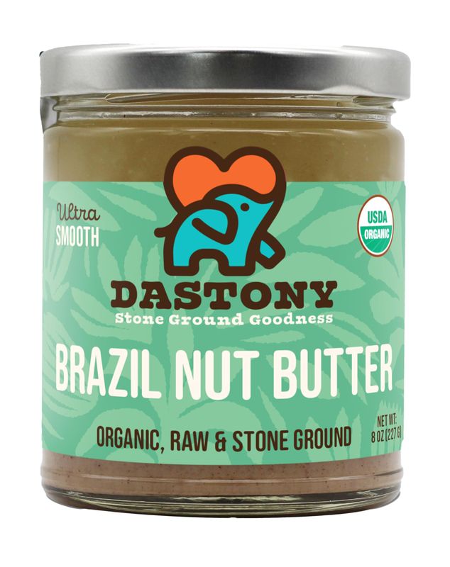 Dastony Organic Raw Brazil Nut Butter, 8 oz | Only One Ingredient | Vegan, Paleo and Keto Friendly, Non GMO, Gluten-free - Pack of 1