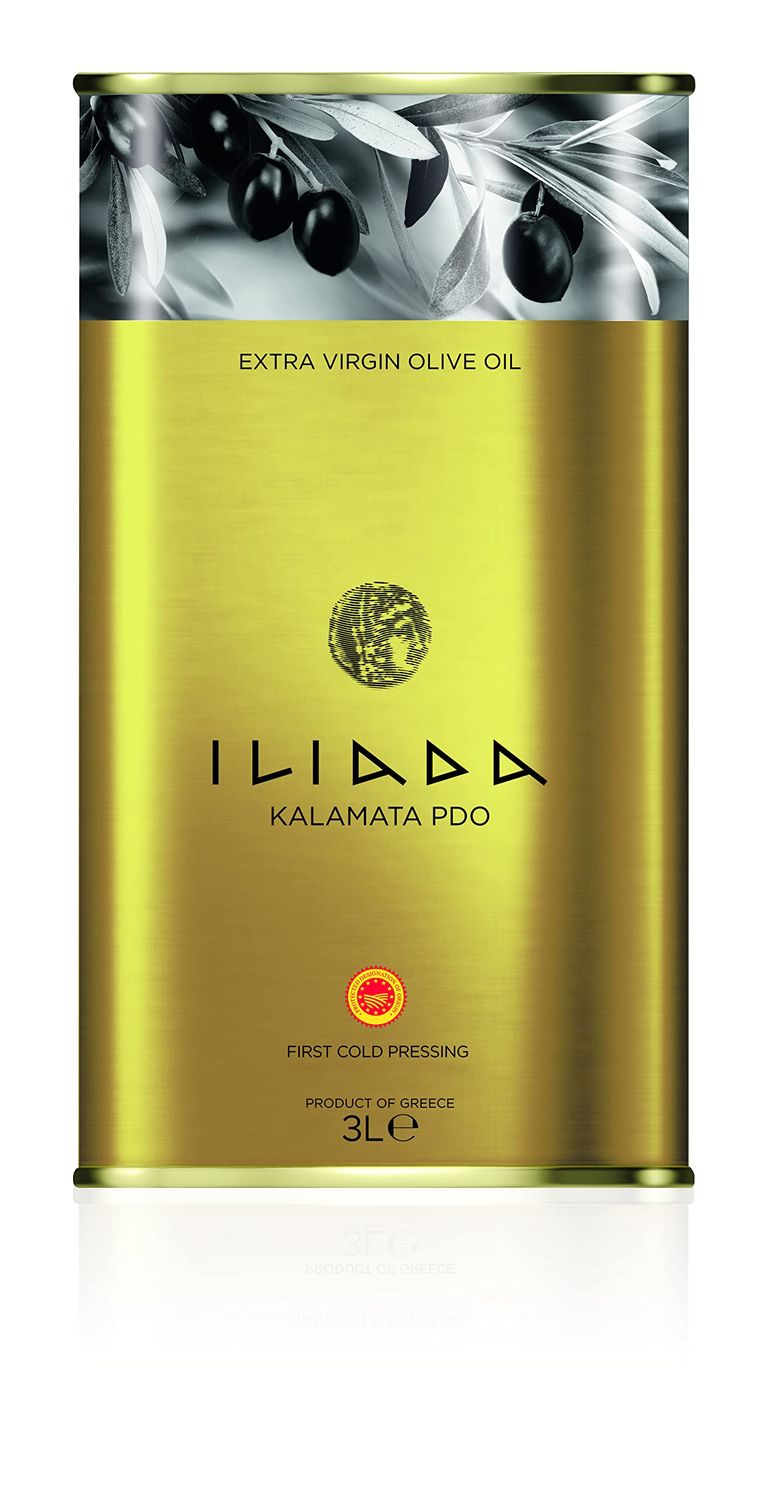 Iliada Kalamata PDO Extra Virgin Olive Oil | First Cold Press | Polyphenol Rich from Greece | Single Region 100% Greek | Chef&#39;s Favorite | Single Variety Koroneiki, 3 Liters