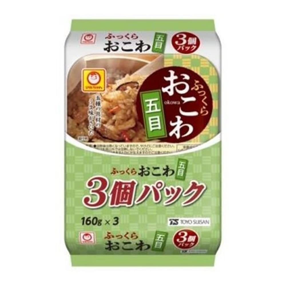 Fukkura Okowa Gomoku Kamameshi 5.6oz 3pcs Japanese Instant Rice Maruchan Ninjapo