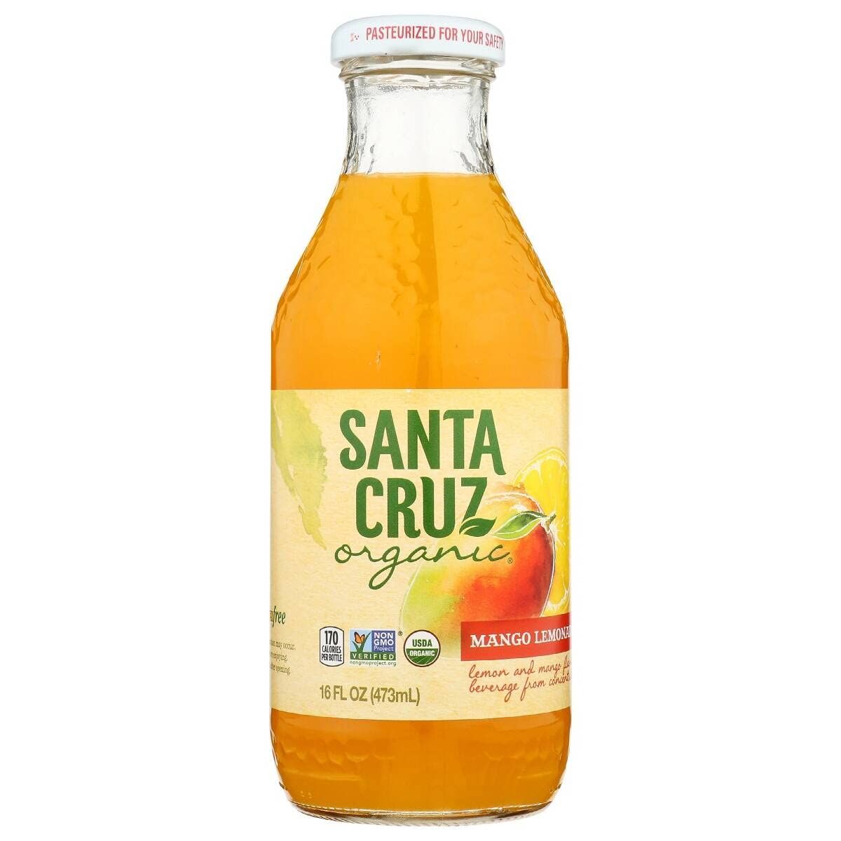 Santa Cruz Organic Mango Lemonade, 16 Ounce