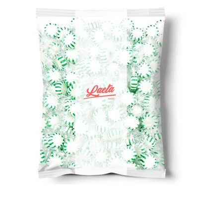 Arcor Spearmint Starlights Discs Christmas Hard Candy (1 Pound Bag - Approx. 85 Count)