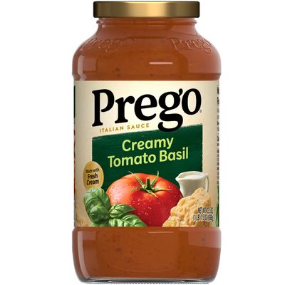 Prego Creamy Tomato Basil Pasta Sauce, 23.5 OZ Jar