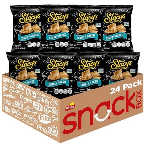 Stacy&#39;s Pita Chips, Simply Naked, 1.5-Ounce Bags (Pack of 24)