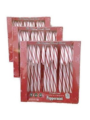Brach&#39;s 12 Peppermint Candy Canes, 12 Count (Pack of 3)