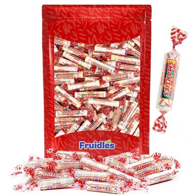 Fruidles Classic Smarties Hard Candy Roll, Original Assorted Flavors, Individually Wrapped (1 Pound)