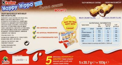 Ferrero Rocher Kinder Hippo-Cocoa Bars, 5 Count