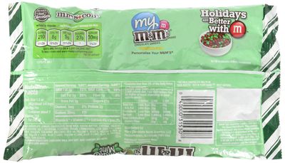 M&amp;M's Mint Chocolate, Christmas Red, Green and White Candies, 9.2oz Bags 2 Pack