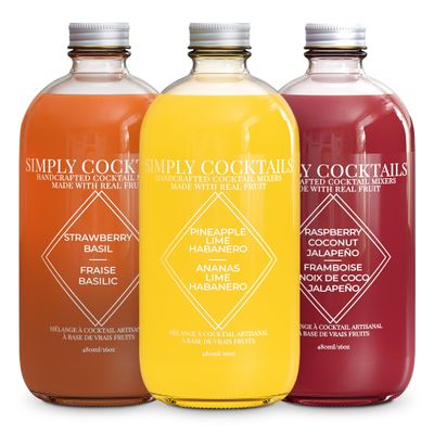 Simply Cocktails Margarita &amp; Mojito Cocktail Mixer Set - 16 OZ (Pack of 3)