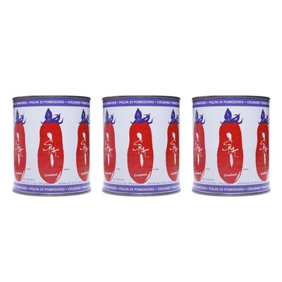 SMT San Merican Tomato, Crushed Tomatoes, 28 oz (Pack of 3)