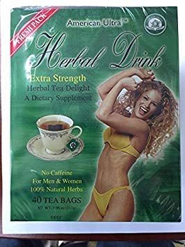 American Ultra Herbal Drink Extra Strength 40 Tea Bags