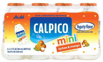 Calpico Mini Lychee &amp; Mango 2.7 fz, (Pack of 10)