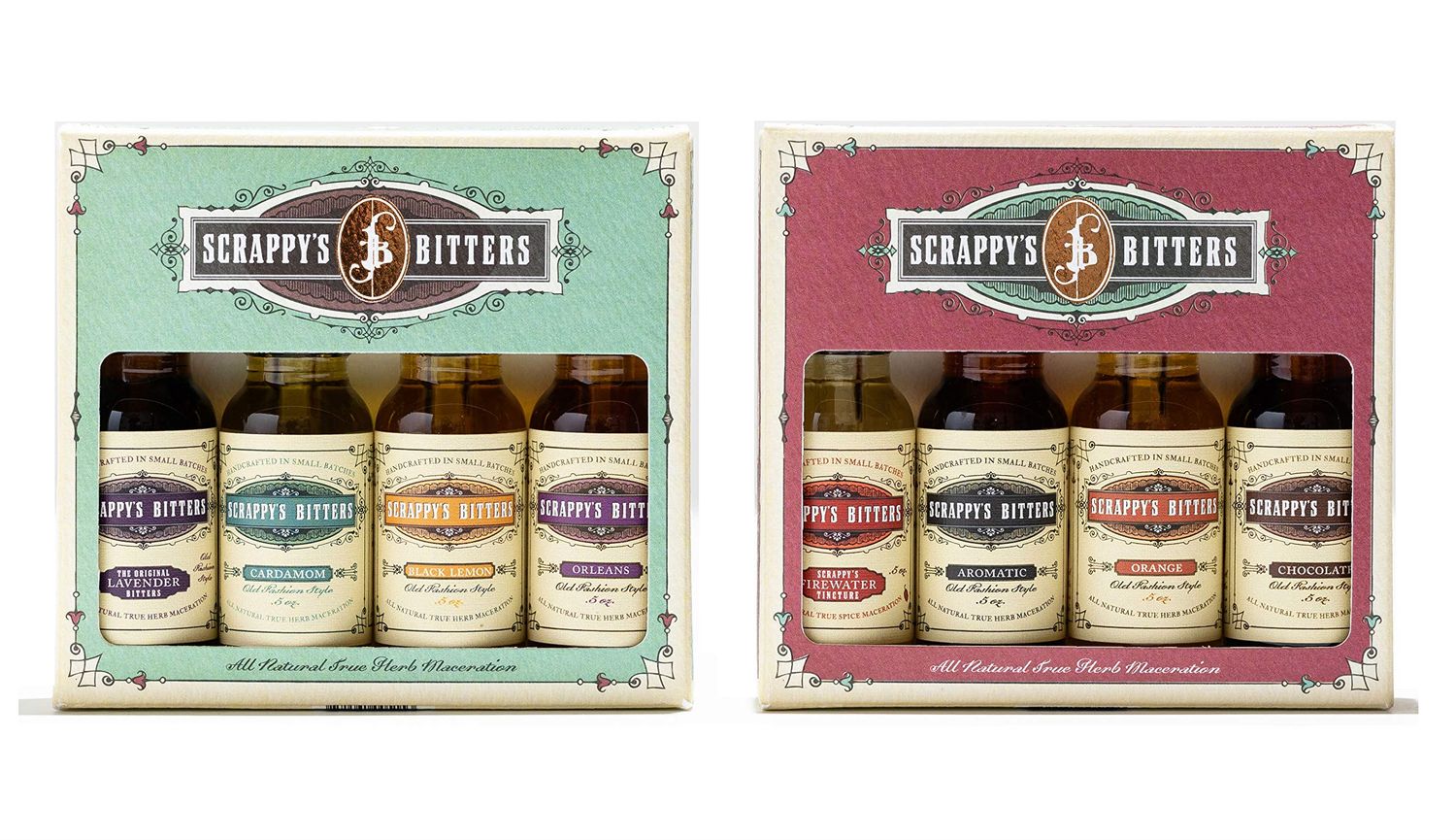 Scrappy&#39;s Bitters New Classics and Essentials Gift Set Bundle - Organic Ingredients, Finest Herbs &amp; Zests, No Extracts, Artificial Flavors, Chemicals or Dyes. Made in the USA!