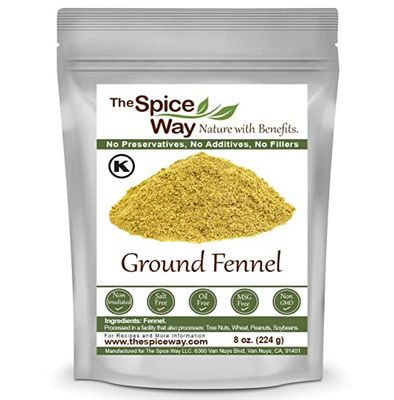 The Spice Way Fennel Seed Ground - bulk seeds powder great for tea and cooking 8 oz