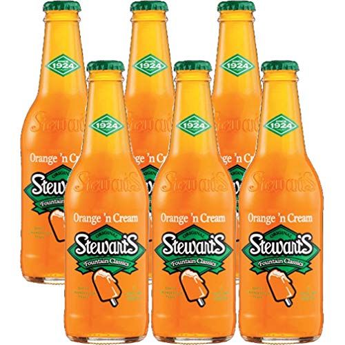 Stewarts Original Orange N&#39; Cream Soda 12 Oz Glass Bottle (Pack of 6, Total of 72 Oz)