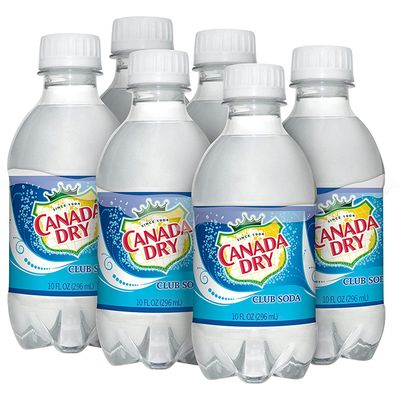 Canada Dry Club Soda, 10 fl oz, 24 bottles