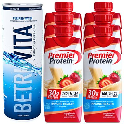 Protein Shake - Variety Pack of Chocolate - 11 Fl Oz (Pack of 6) (Strawberries)