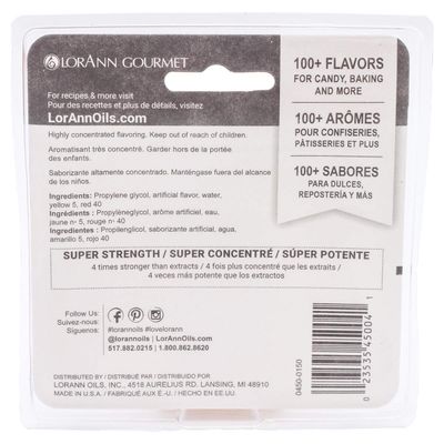 LorAnn Peach SS Flavor, 1 dram bottle (.0125 fl oz - 3.7ml - 1 teaspoon) - Twin pack blistered