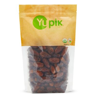 Yupik Organic Deglet Nour Pitted Dates, 2.2 lb, Non-GMO, Vegan, Gluten-Free, Kosher, Dried Fruits, No Pits, No Added Sugar, Source of Fiber, Healthy Snacks, Ideal for Baking, Topping &amp; Inclusions