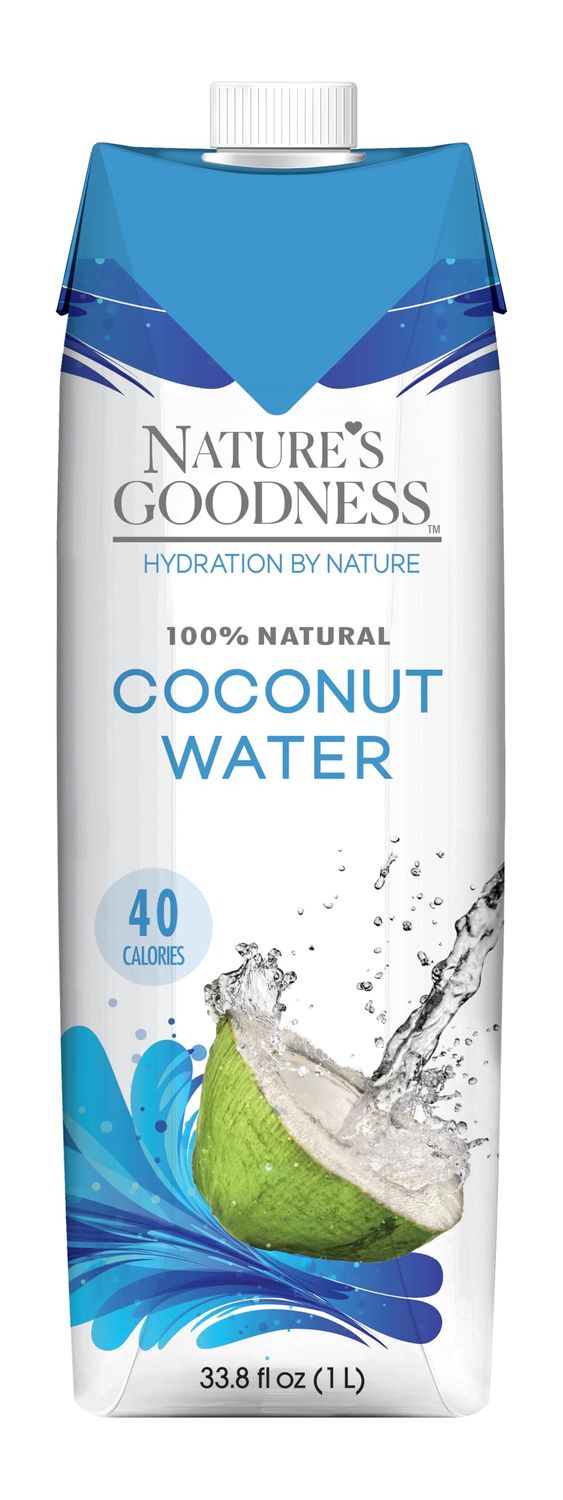 Nature&#39;s Goodness Coconut Water - 33.82 Fl Oz 1(L) (No Pulp, Sugar Free, Vegan, Hydrating Naturally)