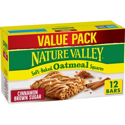 Nature Valley Soft-Baked Oatmeal Squares, Cinnamon Brown Sugar, 12 ct, 14.88 OZ