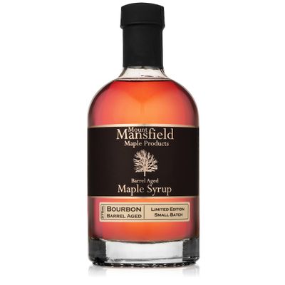 Mansfield Maple Bourbon Barrel Aged Pure Vermont Maple Syrup 375ml