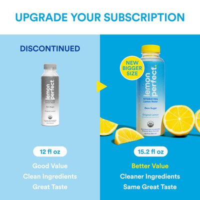 Lemon Perfect, Hydrating Organic Lemon Water, Zero Sugar, Flavored Water, Squeezed from Real Fruit, Plastic Neutral, No Artificial Ingredients, Variety Pack (12oz Bottles) 12pk
