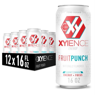Xyience Fruit Punch Energy Drink, 16 fl oz can (Pack of 12)