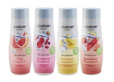 Sodastream Flavor Drink Mix Variety Set! No High-Fructose Corn Syrup, Alcohol Free &amp; 0 Calories! Enhance The Taste Of Your Ordinary Water! Choose From Mix, Diet, Classics or Mocktails! (Mix)